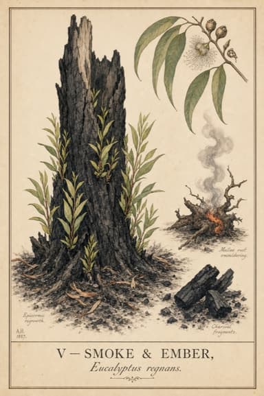 Smoke & Ember field-guide plate