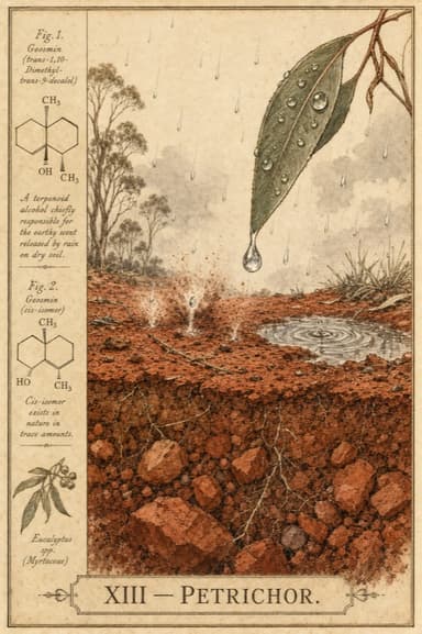 Petrichor field-guide plate