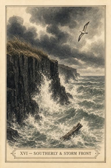 Southerly & Storm Front field-guide plate